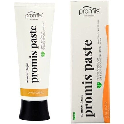 Promis Paste Натуральная зубная паста против налета без фтора и с ксилитом 99% натуральный 21% органический ECOCERT COSMOS Органическая маркировка Веганский тюбик из сахарного тростника Переработанная упаковка