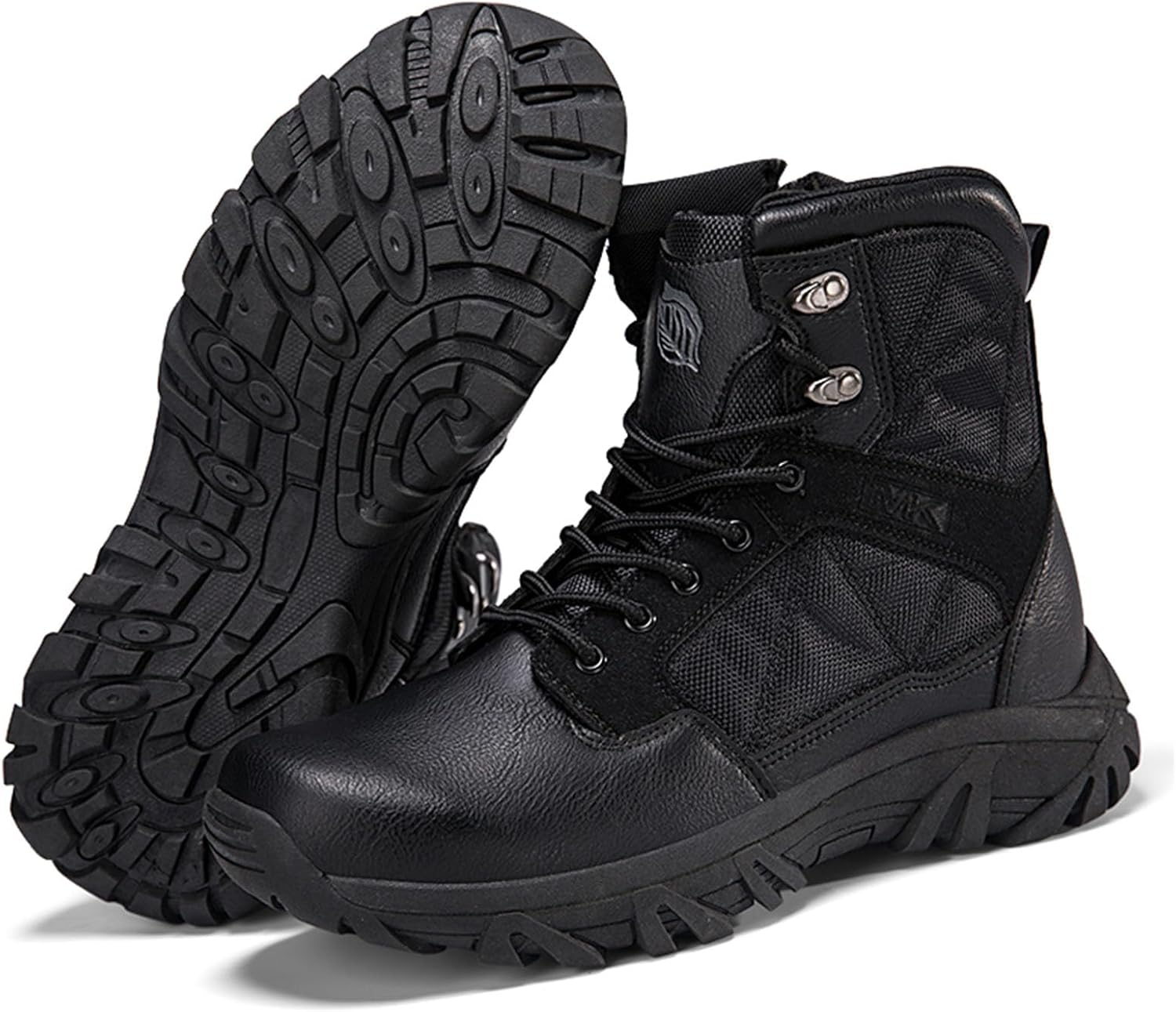 Мужские тактические ботинки Легкие походные ботинки Кожаные ботинки Botas militares para hombre Ботинки для мотоцикла Zivopah, черный — фото 4