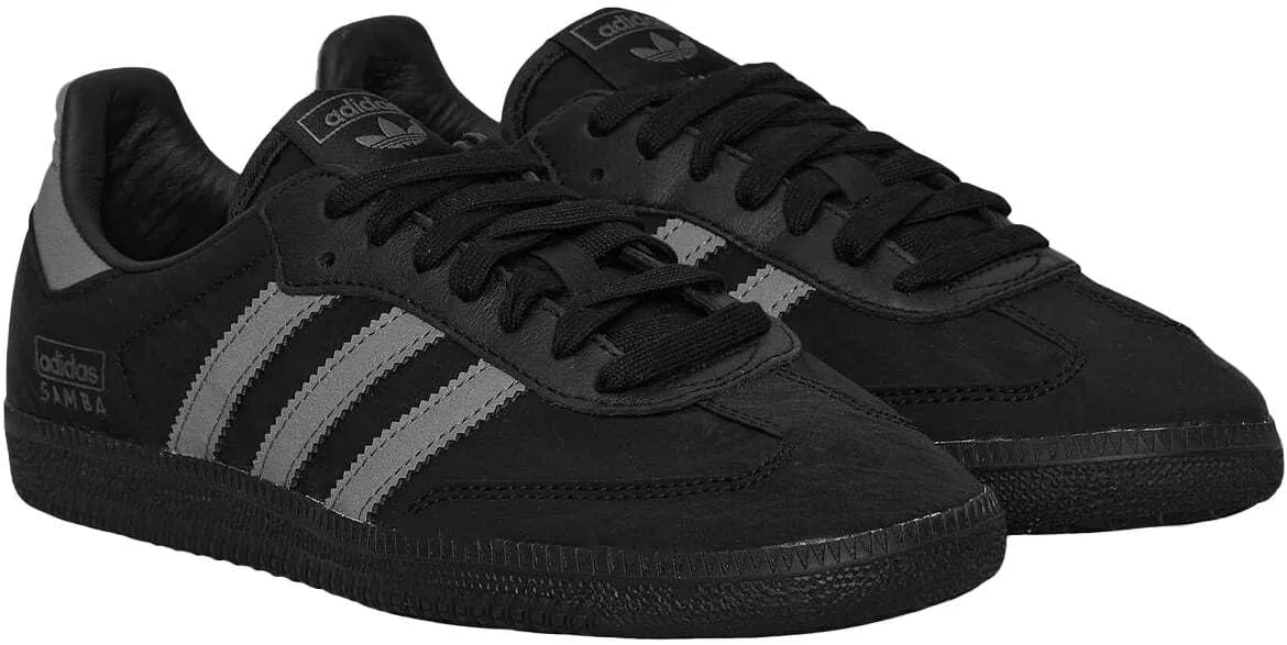 Мужские кроссовки Adidas Originals Samba, Core Black/Grey Five/Core Black — фото 4