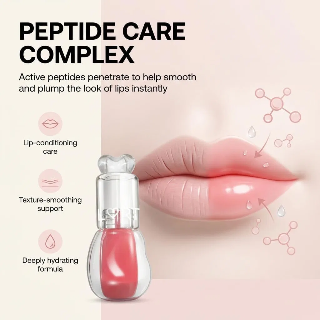 Блеск для губ #OOTD FLRT Peptide Lip Oil с пептидами, 3 г, цвет вишневый расплав — фото 3