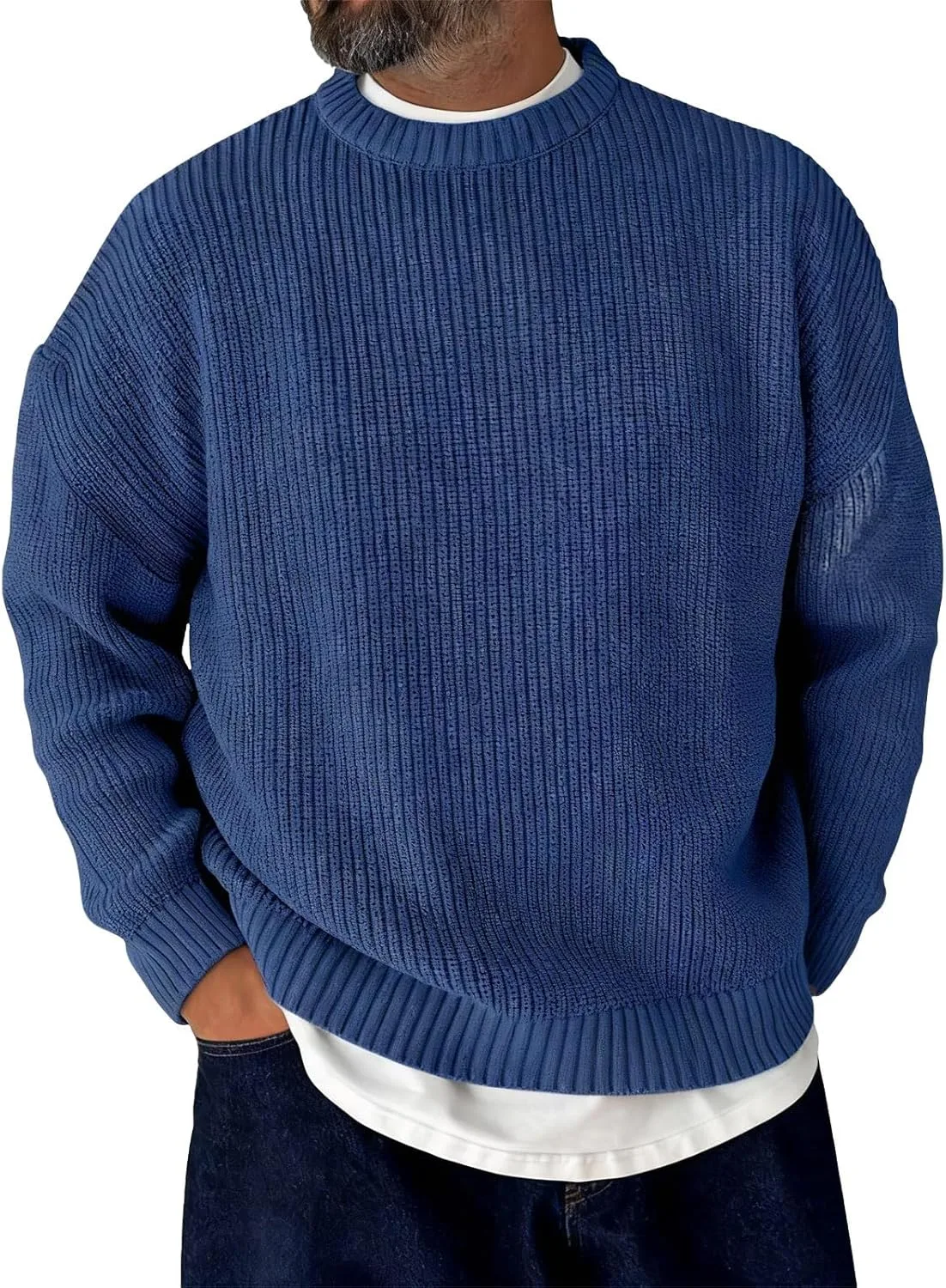 

Мужской пуловер с четвертью молнии Slim Fit ZWSPTO