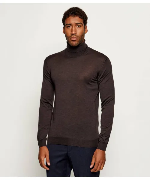 

Водолазка из марсельской шерсти Regular fit Oscar Jacobson, коричневый