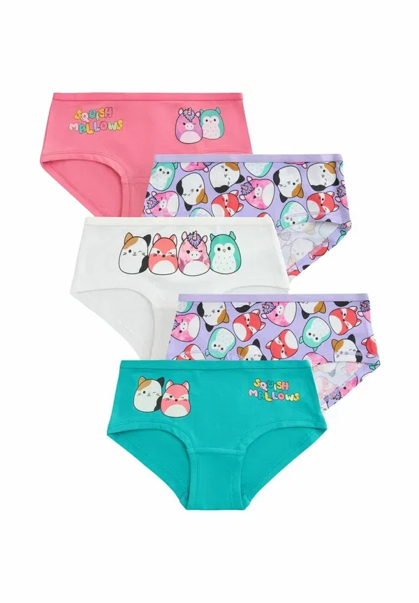 Трусы Next, Regular fit squishmallow hipsters 5 pack, фиолетовый, зеленый