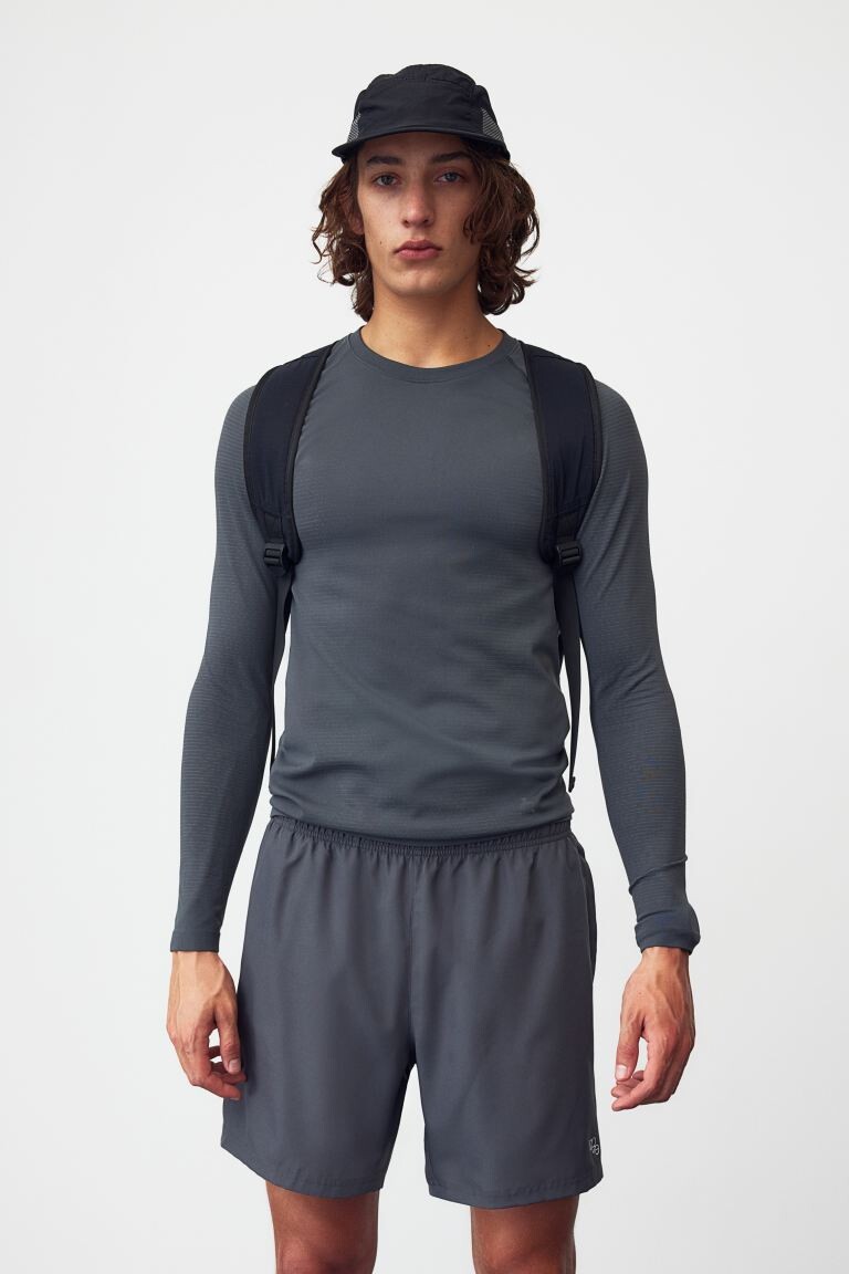 

Спортивные шорты Drymove из тканого материала с карманами H&M, серый