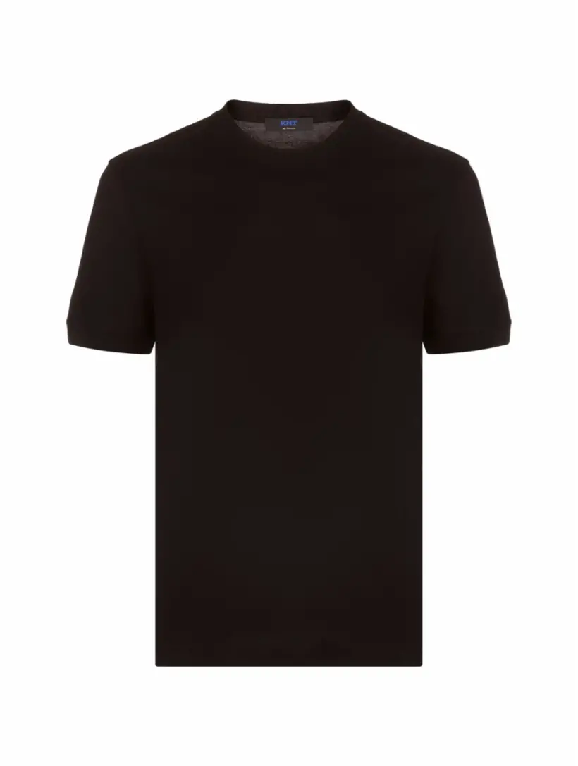 

Хлопковая футболка Kiton, черный