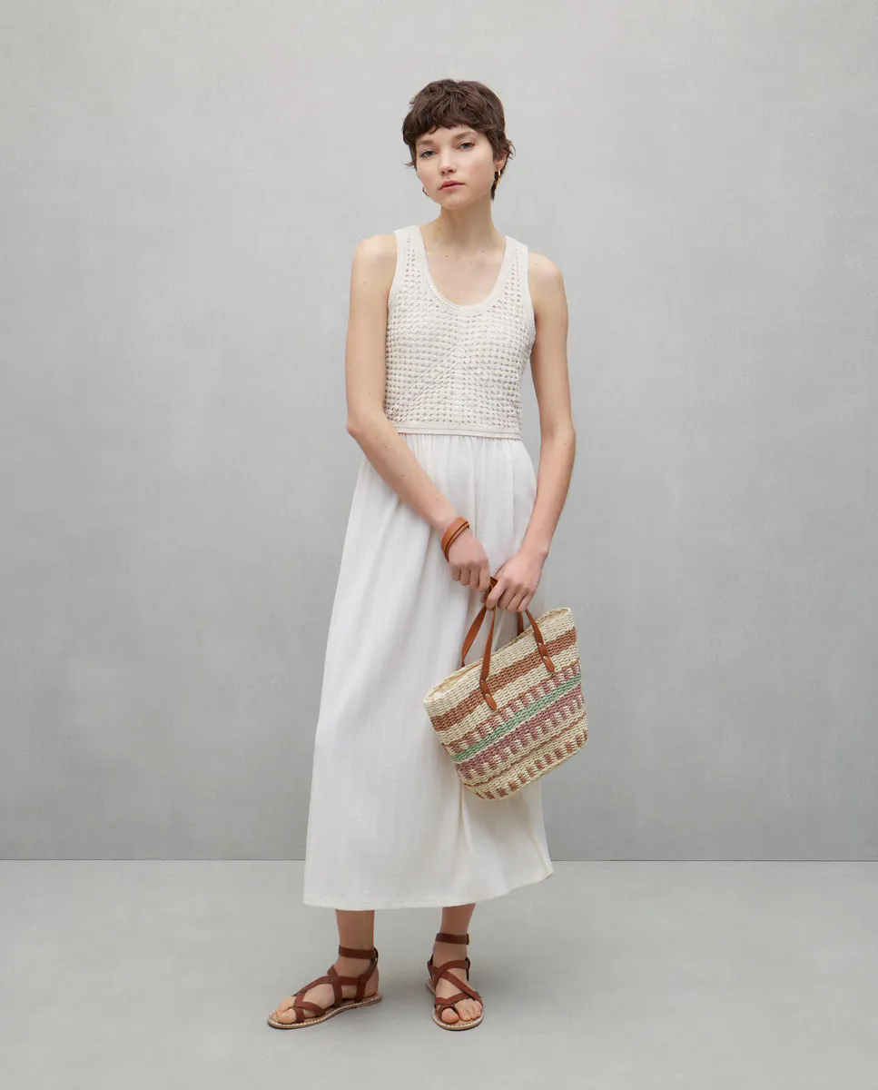 

Платье миди с бретелями Easy Wear, цвет 120 Crudo