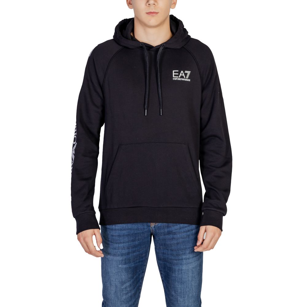 

Черный хлопковый свитер Armani EA7 Emporio