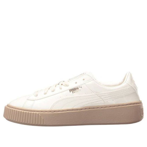 

Кроссовки (WMNS) PUMA Basket Platform Patent Marshmallow 'White', белый