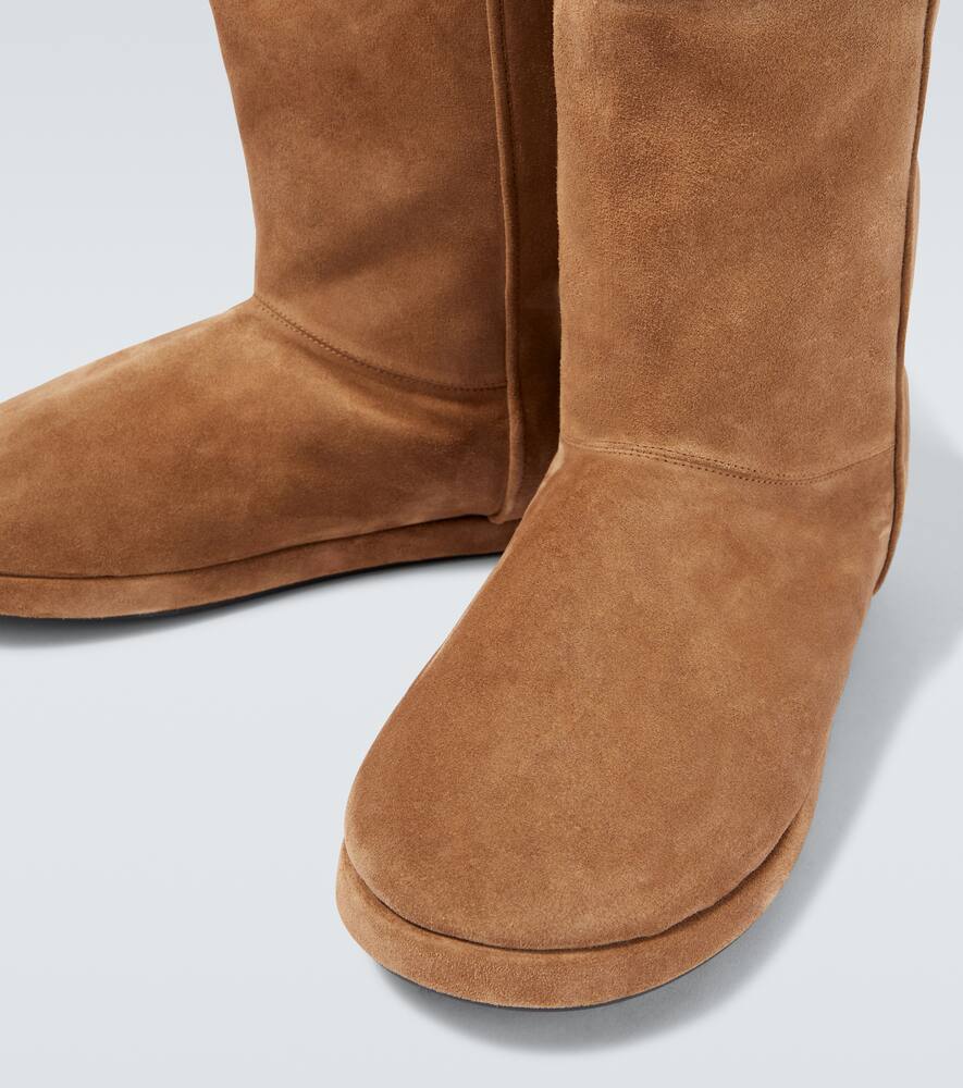 Аляскинские замшевые ботинки до щиколотки Balenciaga, Brown/White — фото 3