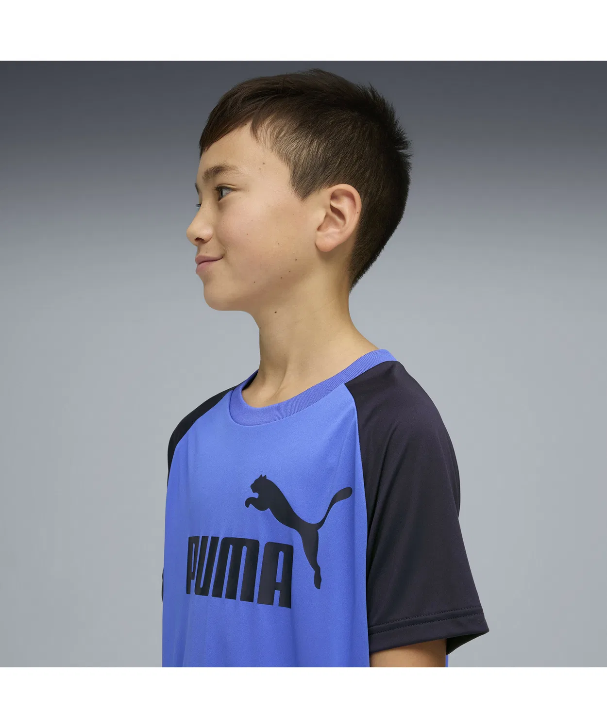 Детский спортивный костюм PUMA ESS No.1 лого полиэстер футболка и шорты 120-160см чёрный — фото 3
