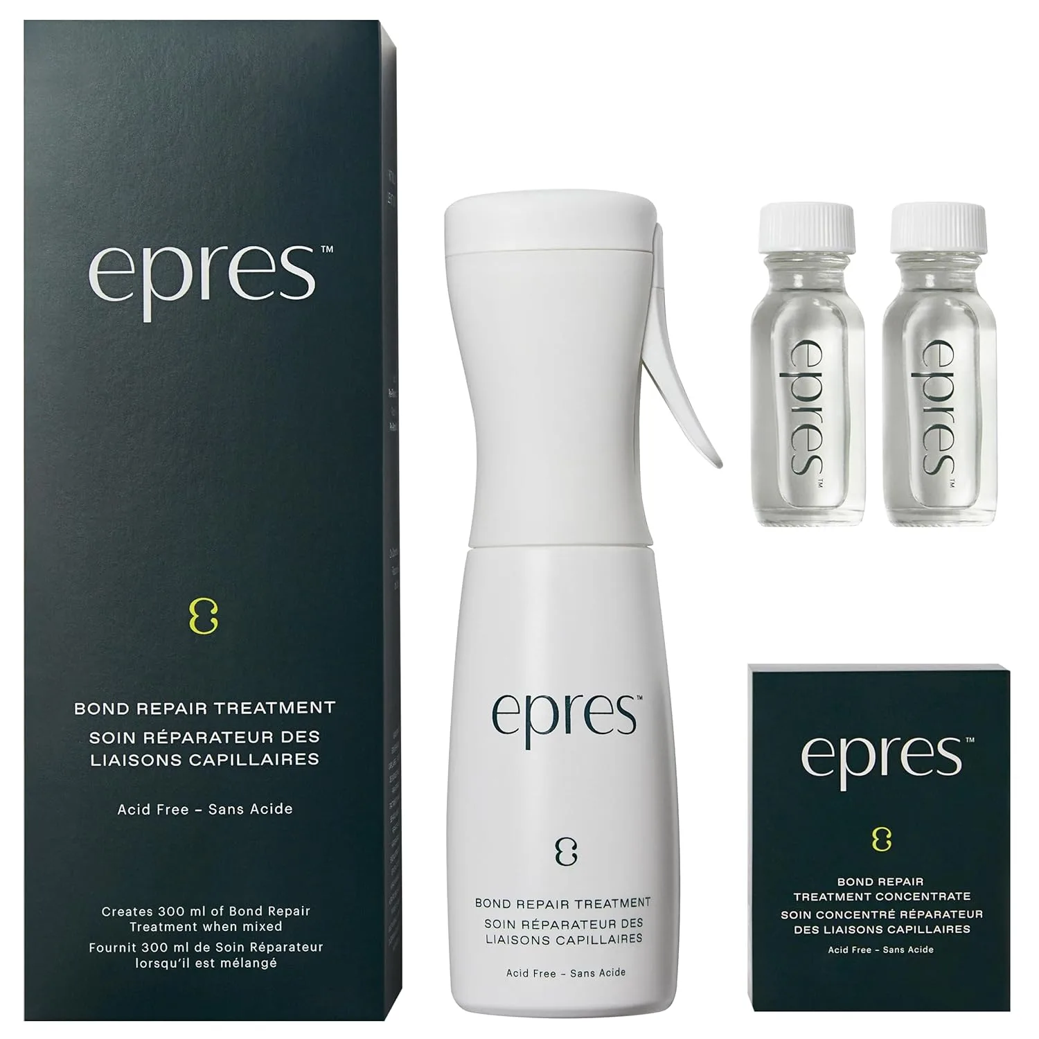 Набор Epres Bond Repair Treatment Kit + Refill (2 x 15 мл) для восстановления поврежденных волос — фото 2