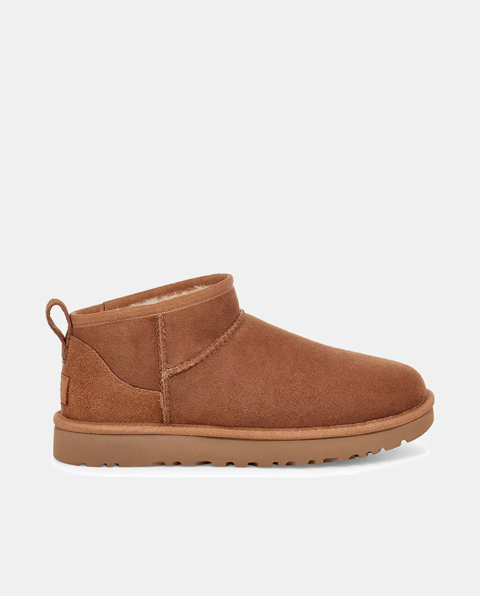 

Женские ботильоны Classic Ultra Mini из замши с меховой внутренней подкладкой UGG, цвет Camel