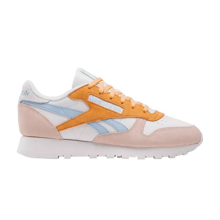 

Кроссовки Reebok Wmns Classic Leather Chalk Washed Clay Blue, оранжевый
