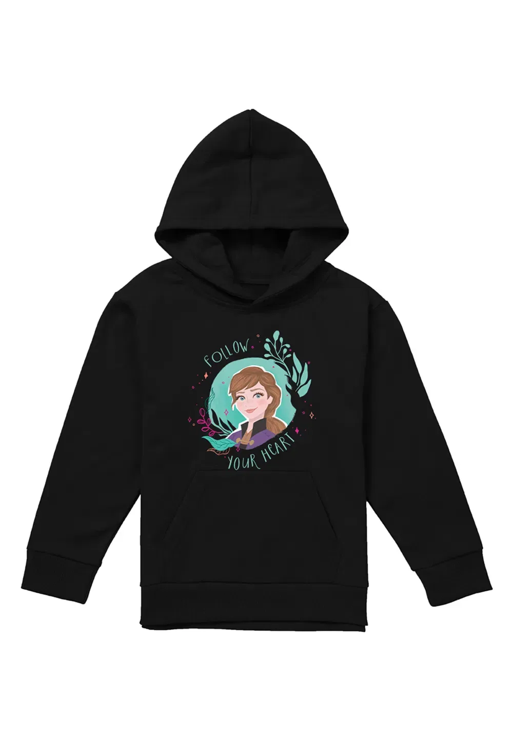 Детская толстовка Disney Frozen с Анной, черная, черный