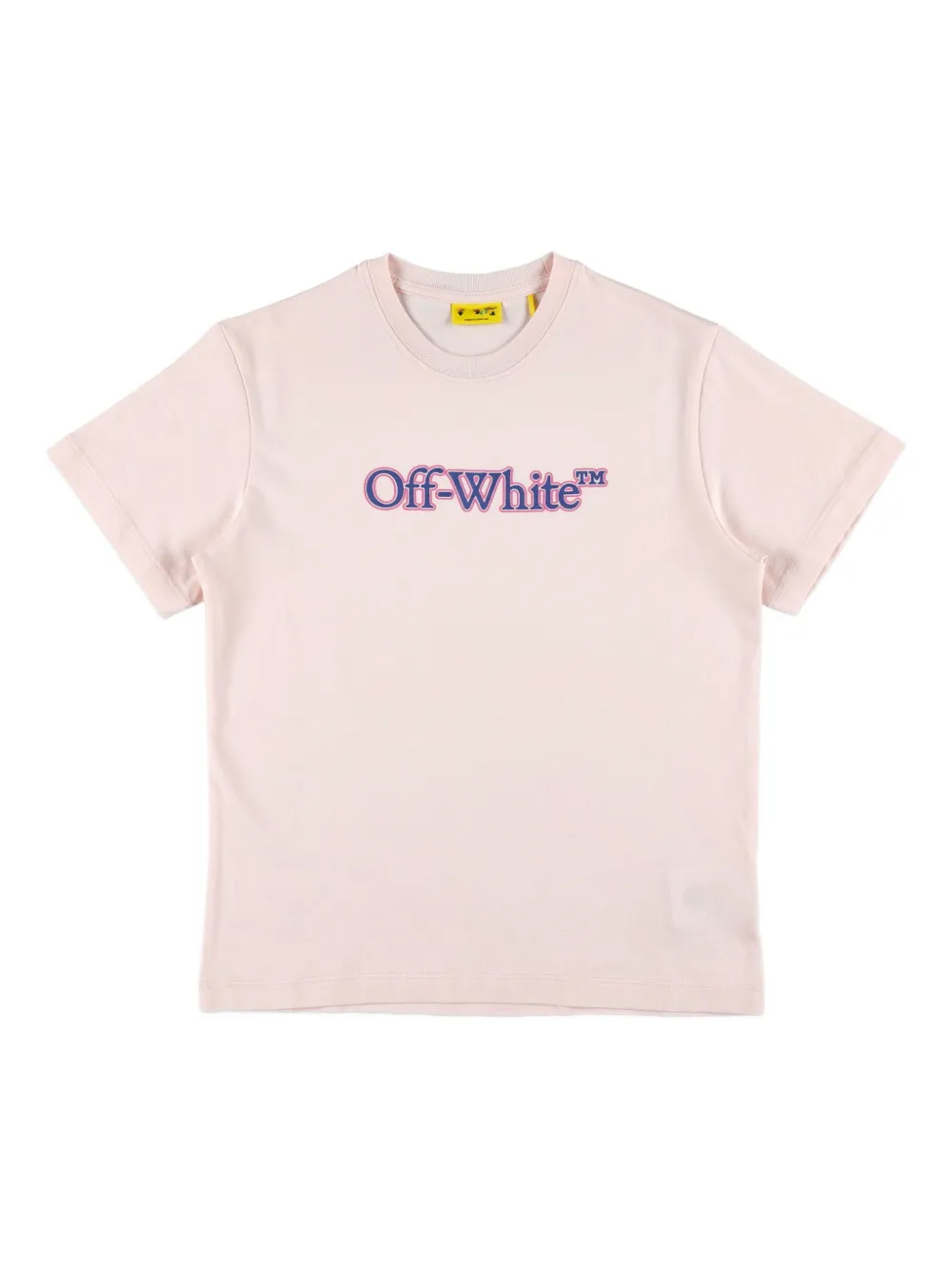 

Футболка с принтом-логотипом Off-White Kids, розовый