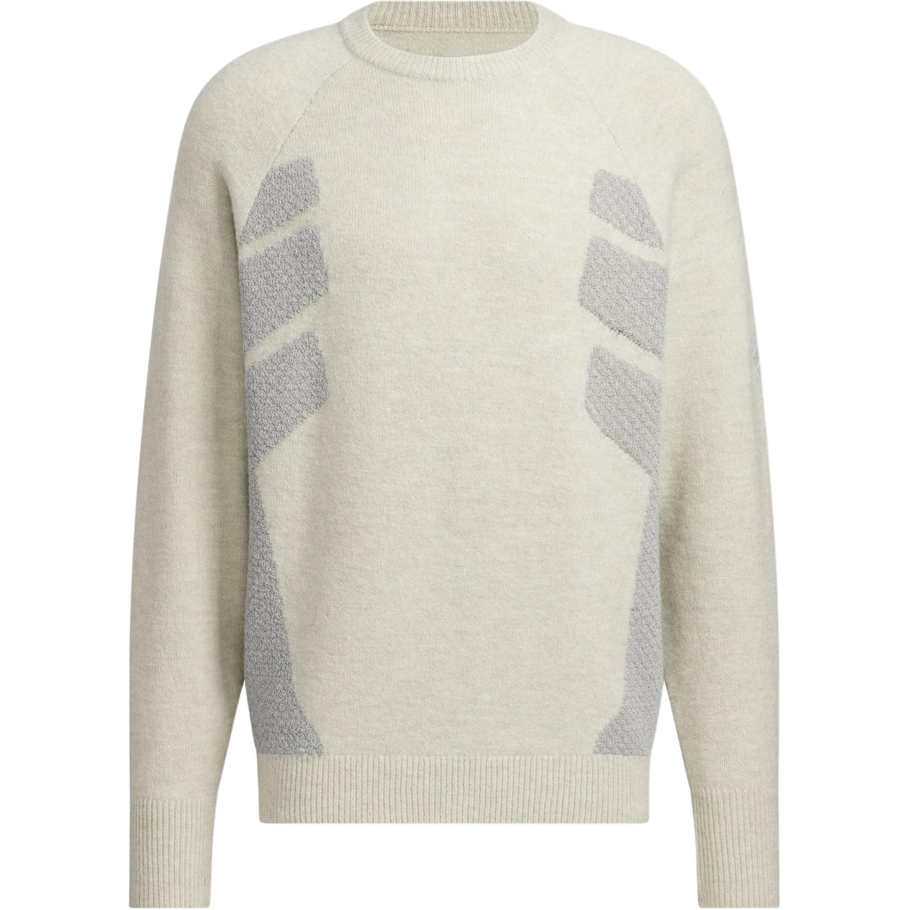 Футболка мужская вязаная FW24 светло-серая Earth Gray Adidas — фото 2