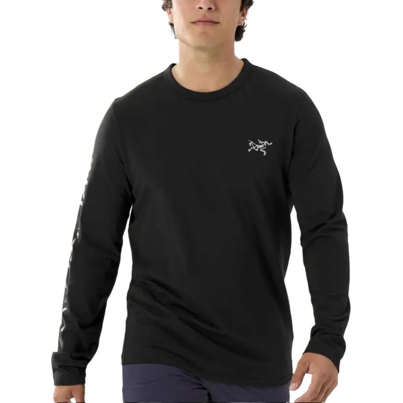 Футболка с длинными рукавами CAPTIVE ARC'WORD мужская черная Arcteryx, цвет слоновая кость/белый светлый — фото 2