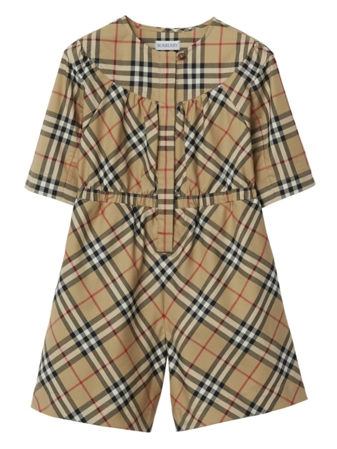 

Burberry Kids комбинезон в клетку Vintage Check, коричневый