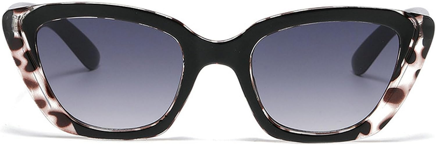 

Стильные солнцезащитные очки с леопардовым принтом для женщин, модные квадратные солнцезащитные очки «кошачий глаз», солнцезащитные очки с градиентным переходом цвета для женщин mincl, Black