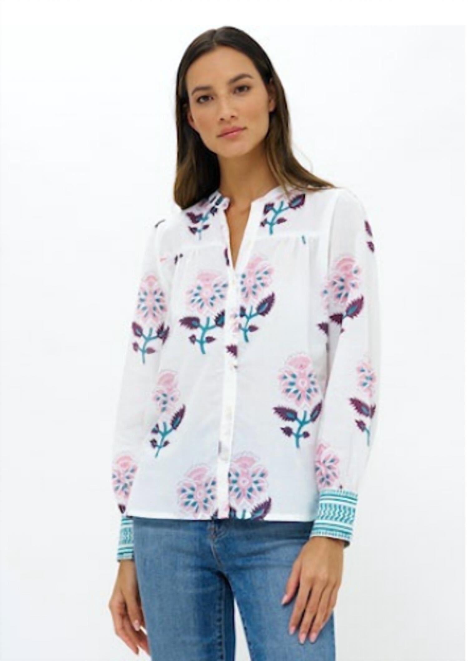 

Широкая блуза с манжетами Puglia Petal Oliphant, Puglia Petal