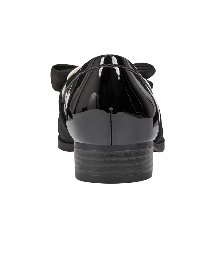 Женские лодочки Lindio Bow Slip-On с зауженным носком Bandolino, мультиколор — фото 3