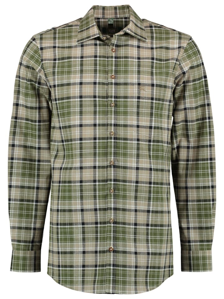 

Традиционная рубашка Огари традиционного зеленого цвета OS-Trachten