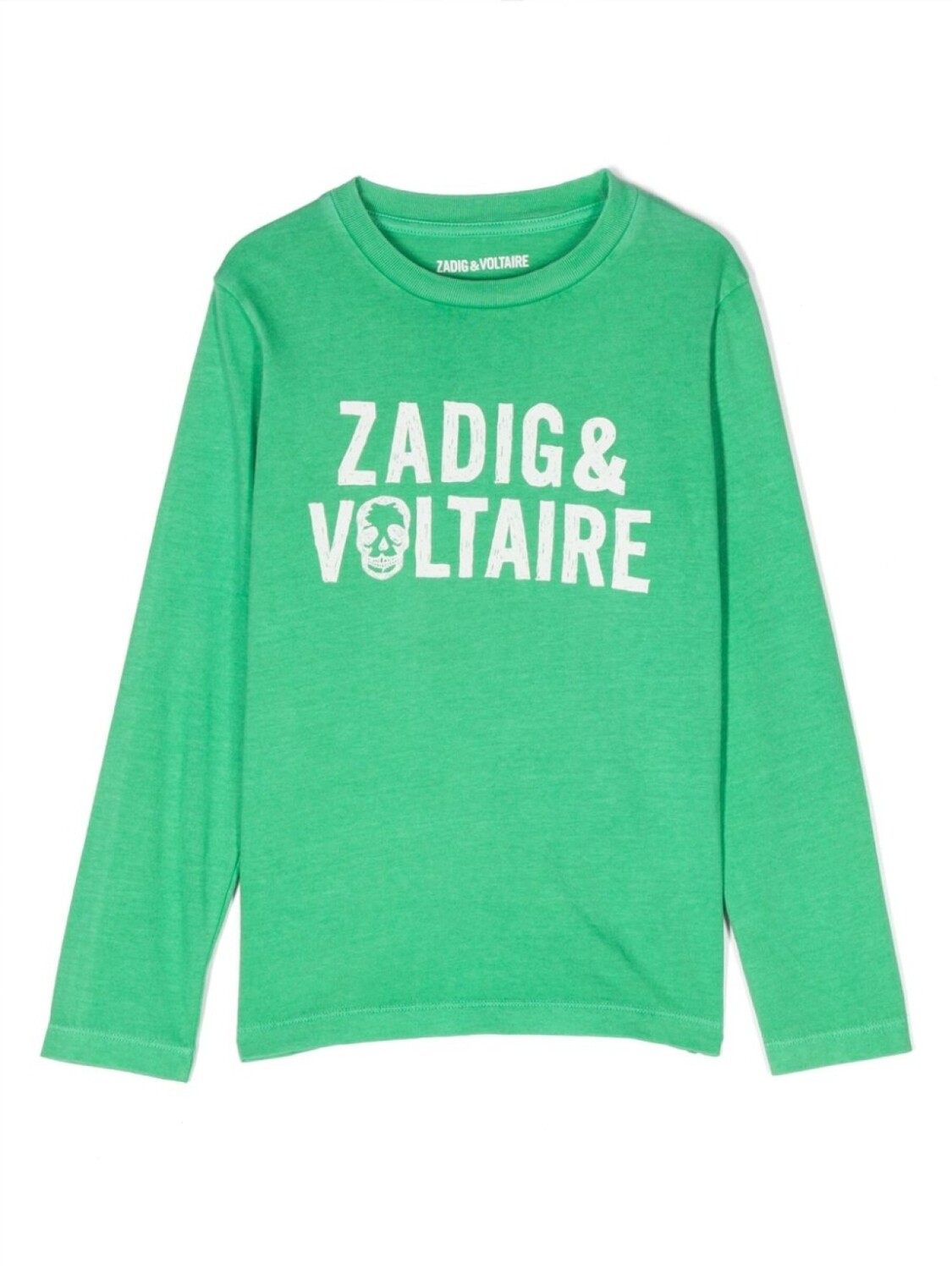 

Zadig & Voltaire Kids футболка с длинными рукавами и логотипом, зеленый