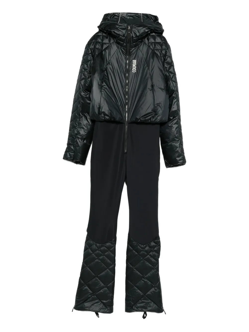 

Стеганый лыжный комбинезон с завышенной талией Colmar, черный
