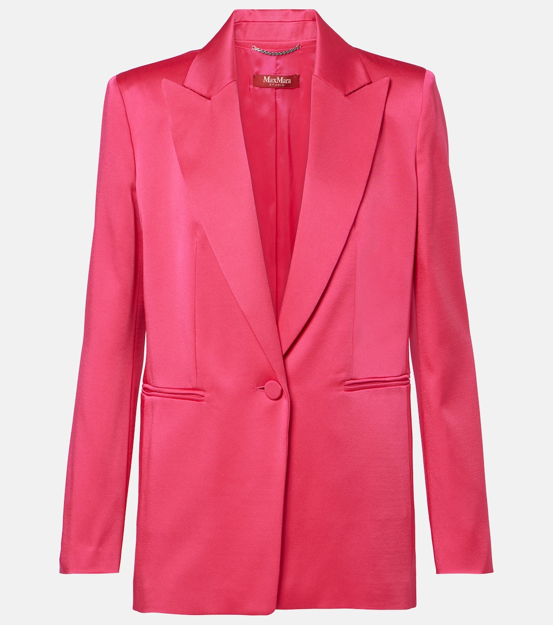 

Атласный блейзер Galazia Max Mara, Fuxia