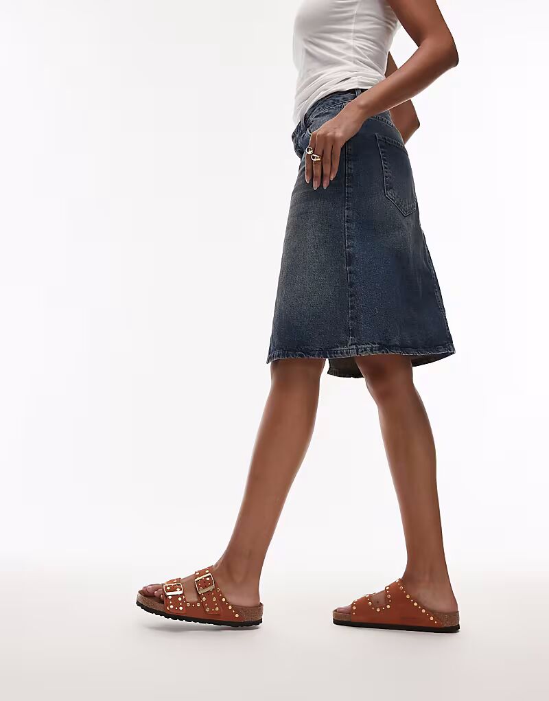Birkenstock - Аризона - Сандалии темно-ржавого цвета с заклепками — фото 4