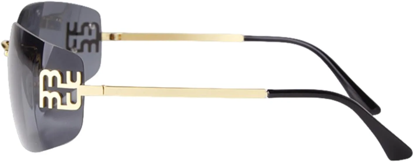 

Женские солнцезащитные очки прямоугольной формы с изогнутой оправой, модные градиентные солнцезащитные очки, стильные очки с защитой от УФ-излучения UV400 WNCKSQ, C1