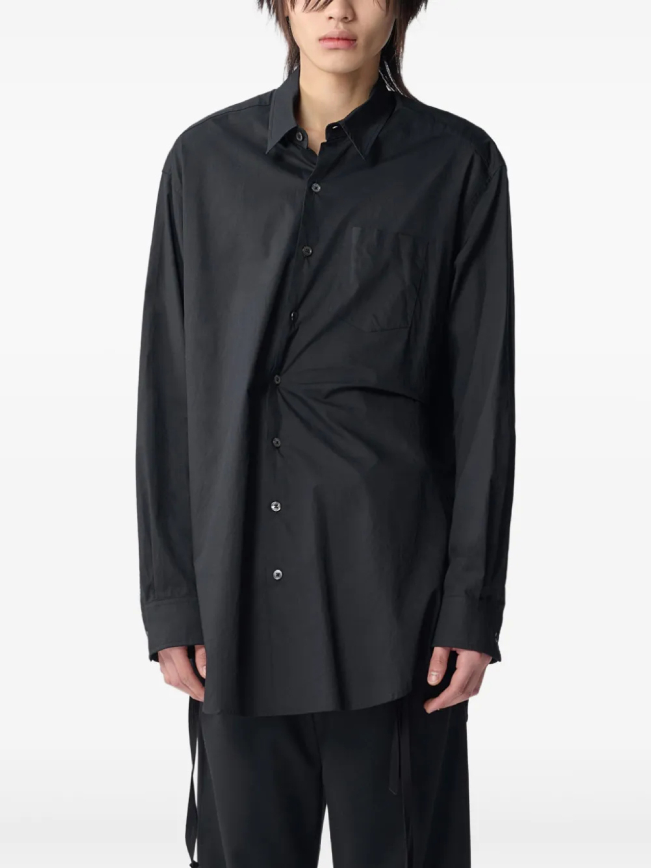 

Ann Demeulemeester поплиновая рубашка, черный