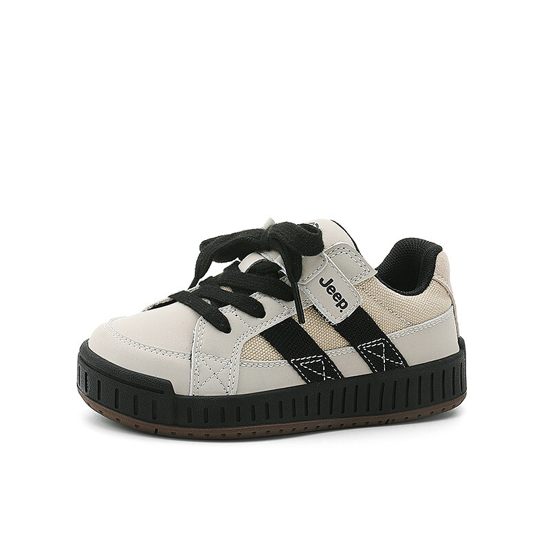 Детские кроссовки для скейтбординга Kids Low-top White Jeep, цвет Panda White — фото 2