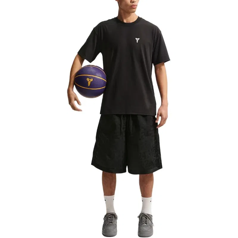Футболка Dri Fit мужская, черная, с круглым вырезом Nike, Black — фото 3