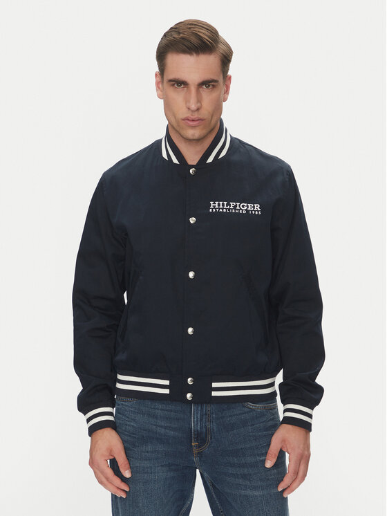 

Куртка-Бомбер стандартный крой Americana Varsity MW0MW40647 Tommy Hilfiger, синий