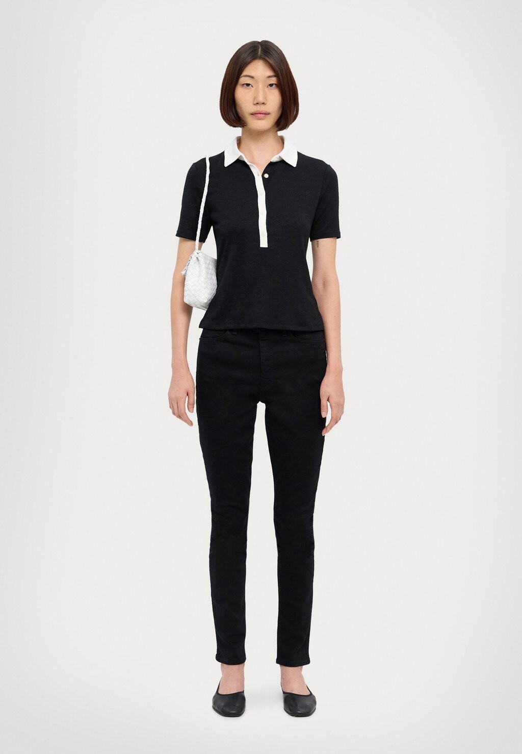 

Джинсы скинни FLEXI NINA HIGH RISE rag & bone, черный