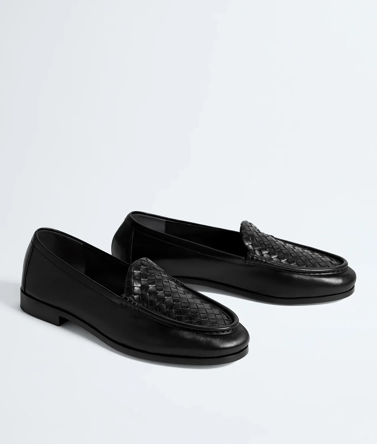 Лофер Silenzio BOTTEGA VENETA, черный — фото 3