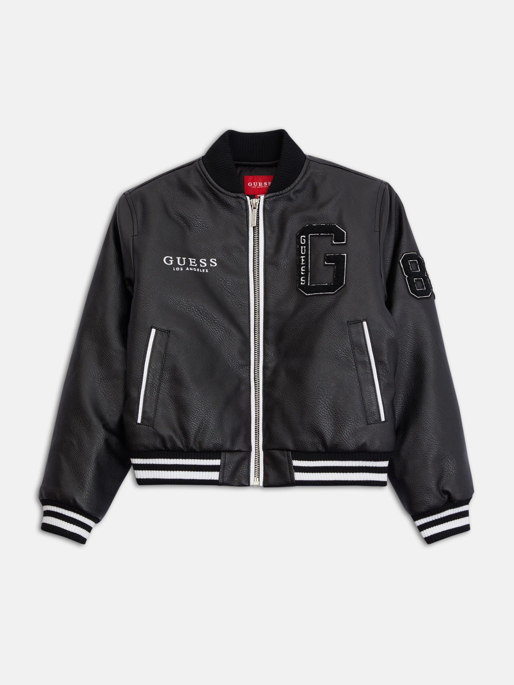 

Куртка Ralia из искусственной кожи для студентов (7-14) Guess Factory, черный