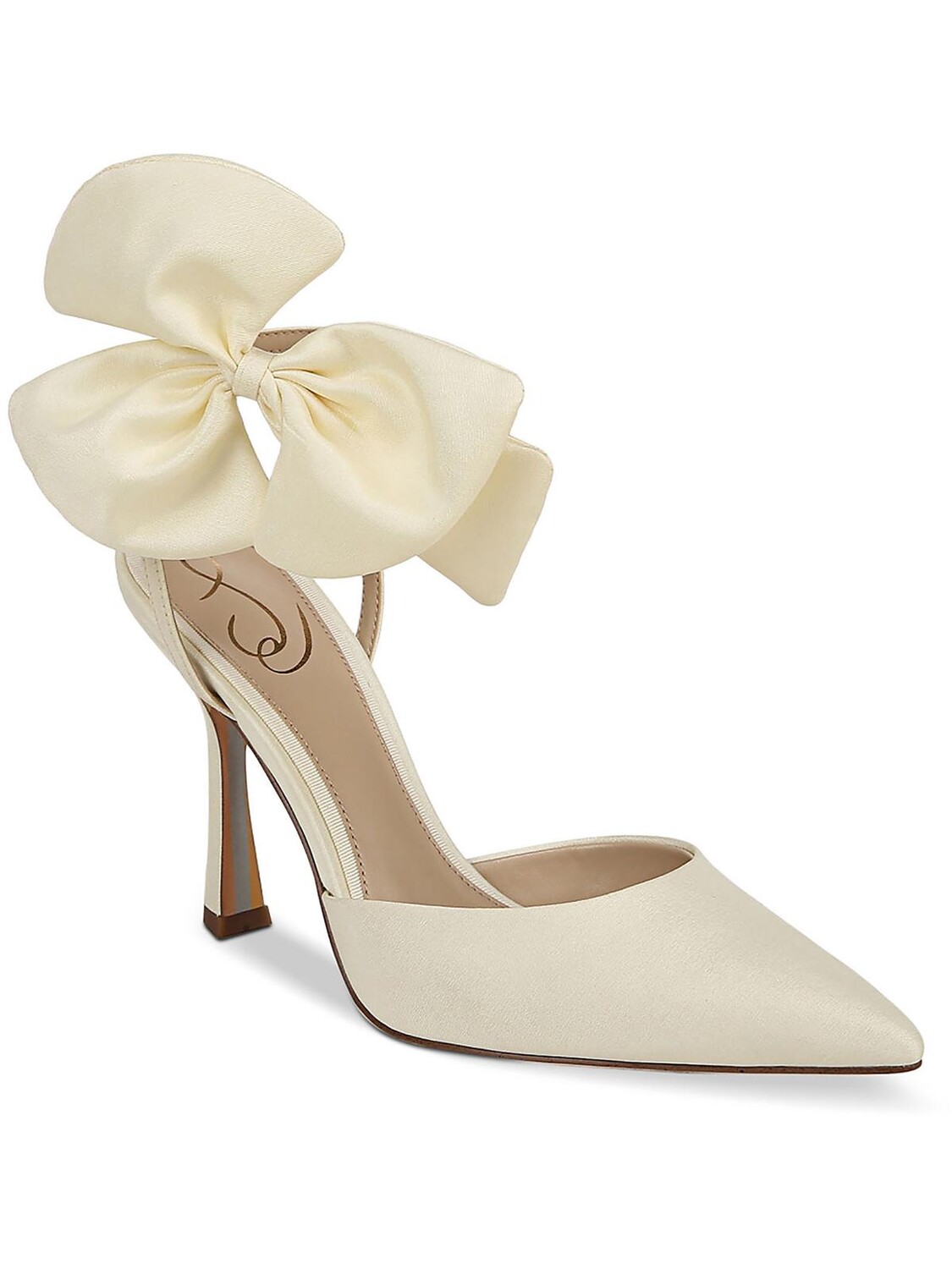 

Женские замшевые туфли Halie с острым носком Sam Edelman, цвет Ivory Shantung