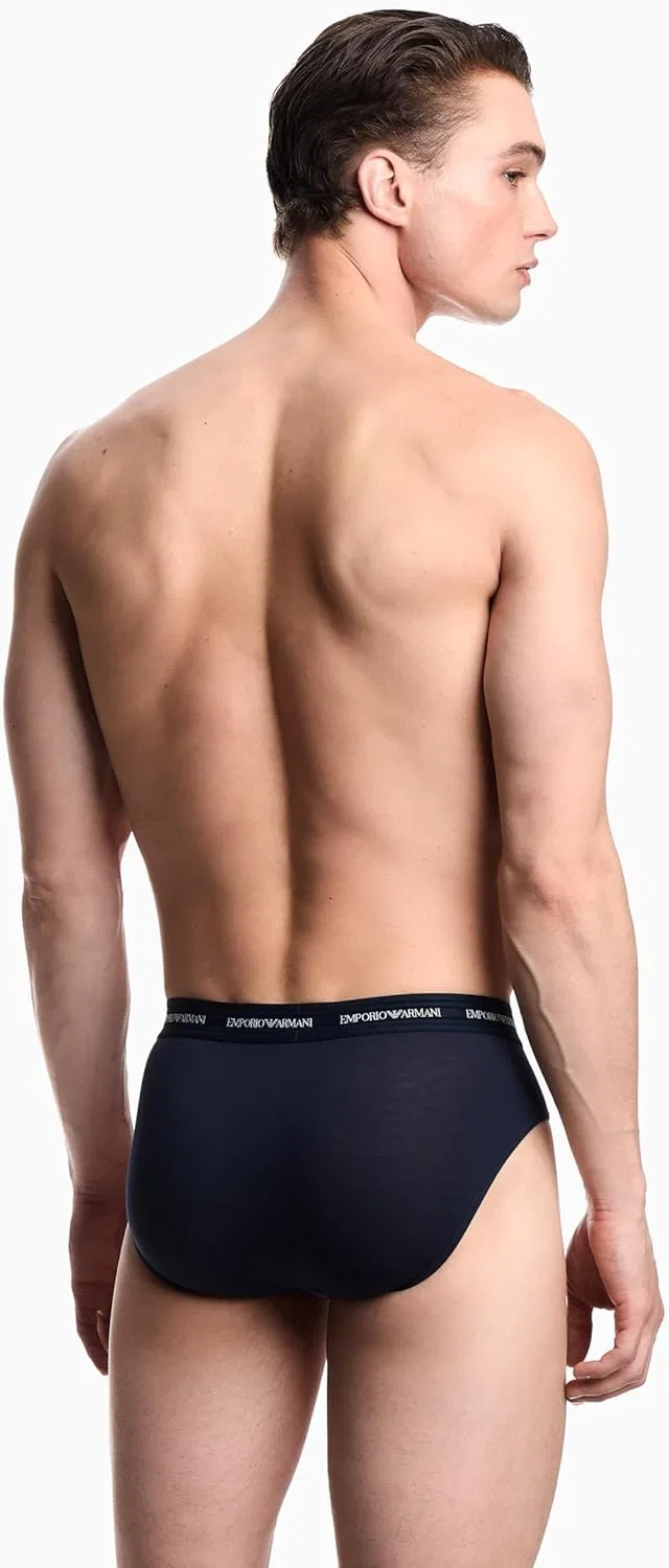 Брифы Emporio Armani, Armani Blue/White — фото 4