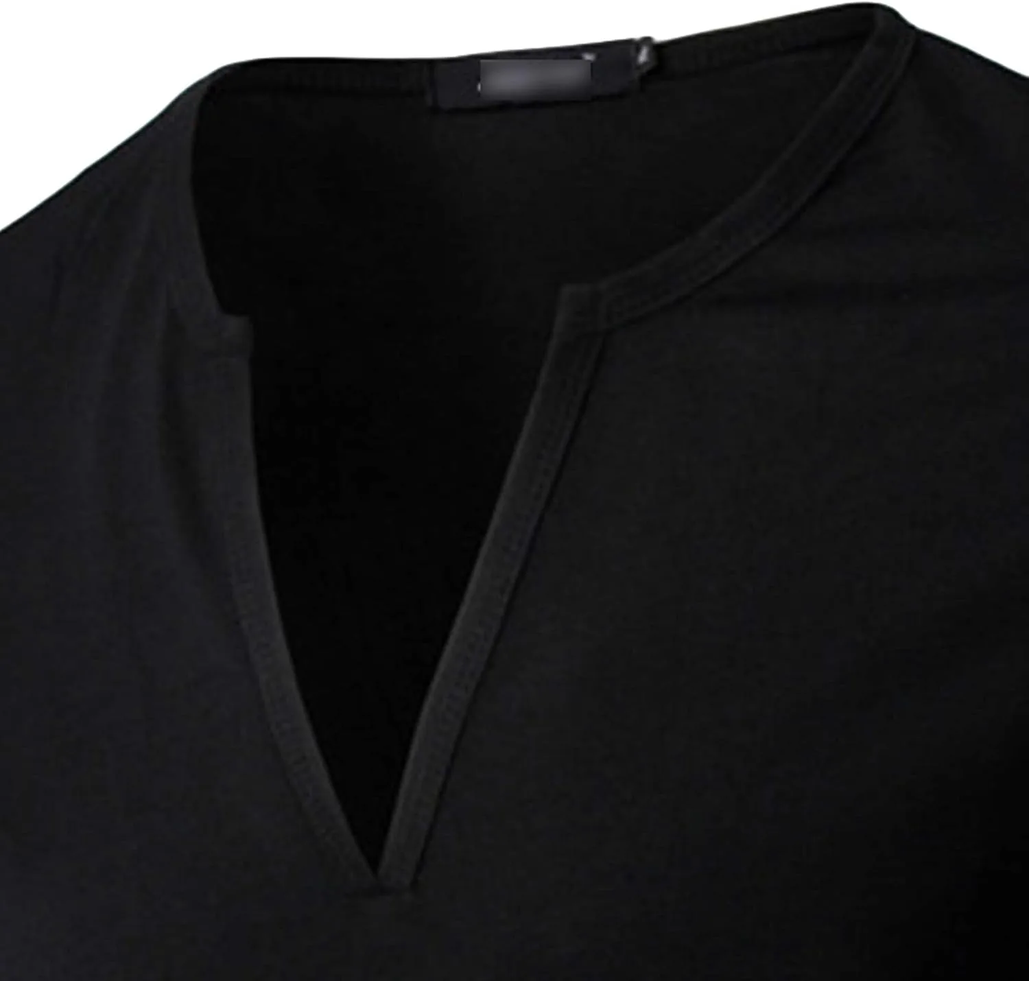 Мужская футболка с v-образным вырезом casual stretch cotton — фото 3