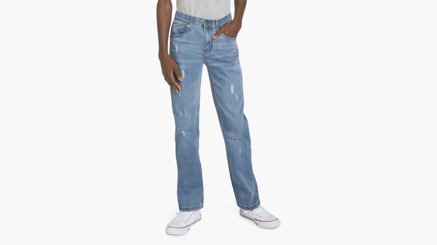 Джинсы 514 Straight Performance Jeans для мальчиков 8-20 размера Levi's, Medium Wash — фото 2