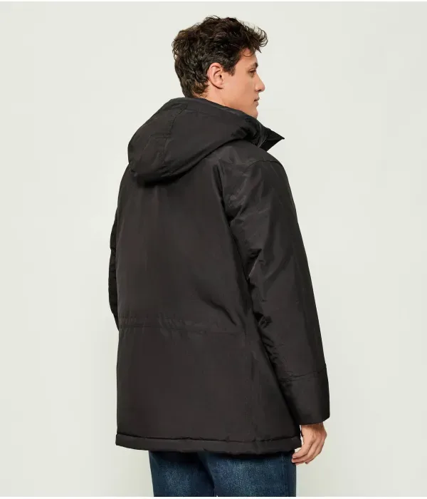 Парка Осиас1 relaxed fit Boss Orange, черный — фото 3
