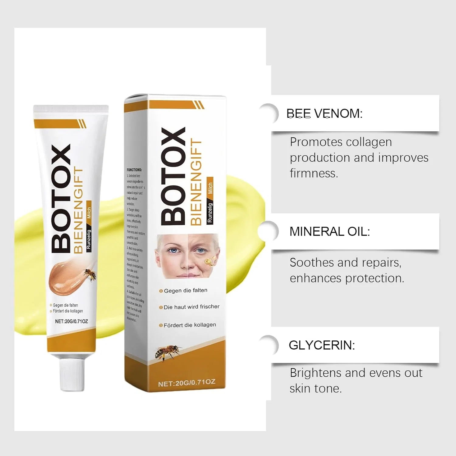 Сыворотка Uzql — Для лица Bee Venom, 20 г — фото 4