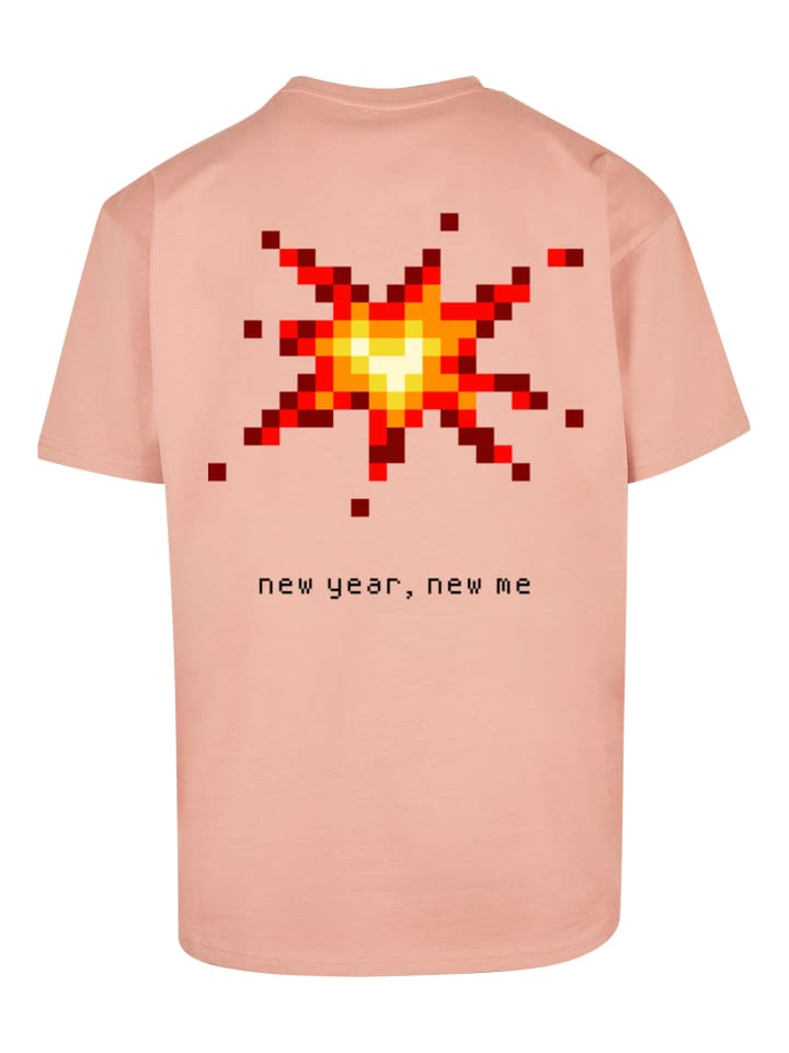 

F4NT4STIC Футболка «Новогодняя вечеринка: Только счастливые люди» янтарного цвета