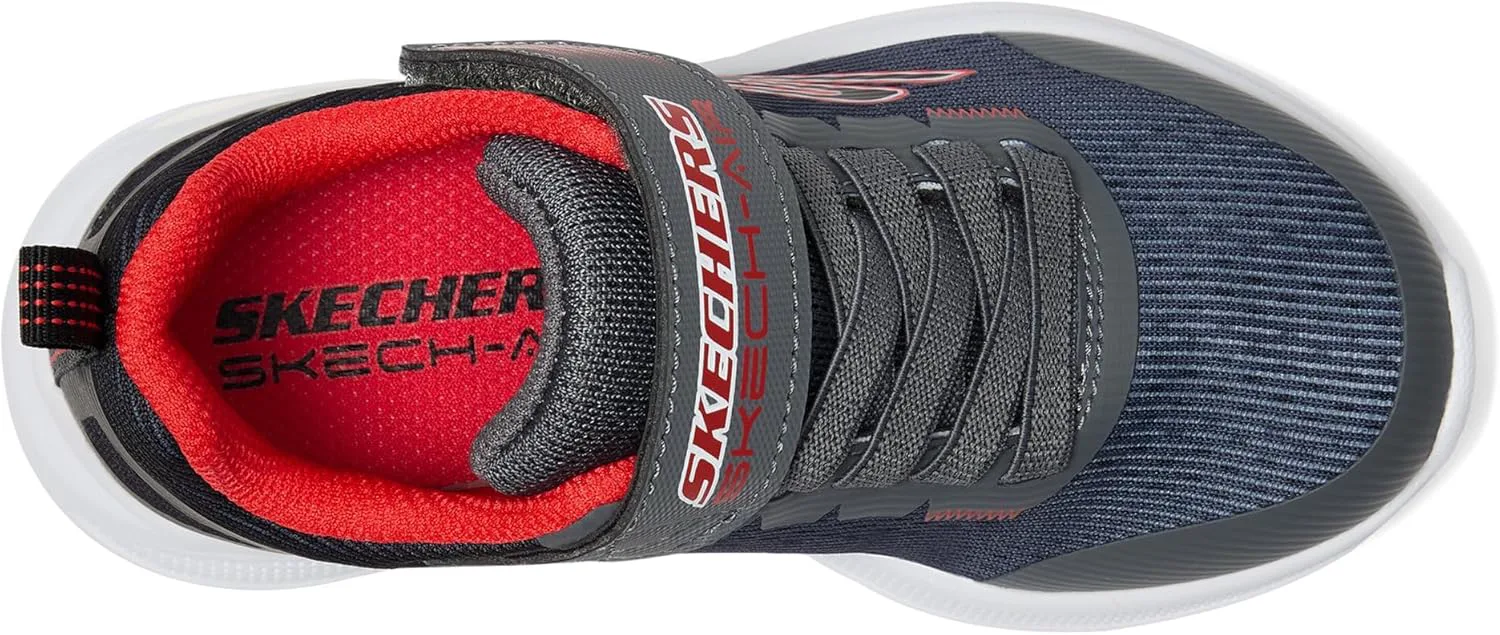 Кроссовки Skechers для мальчиков Microspec Max Advance-Squad-p, черный — фото 2