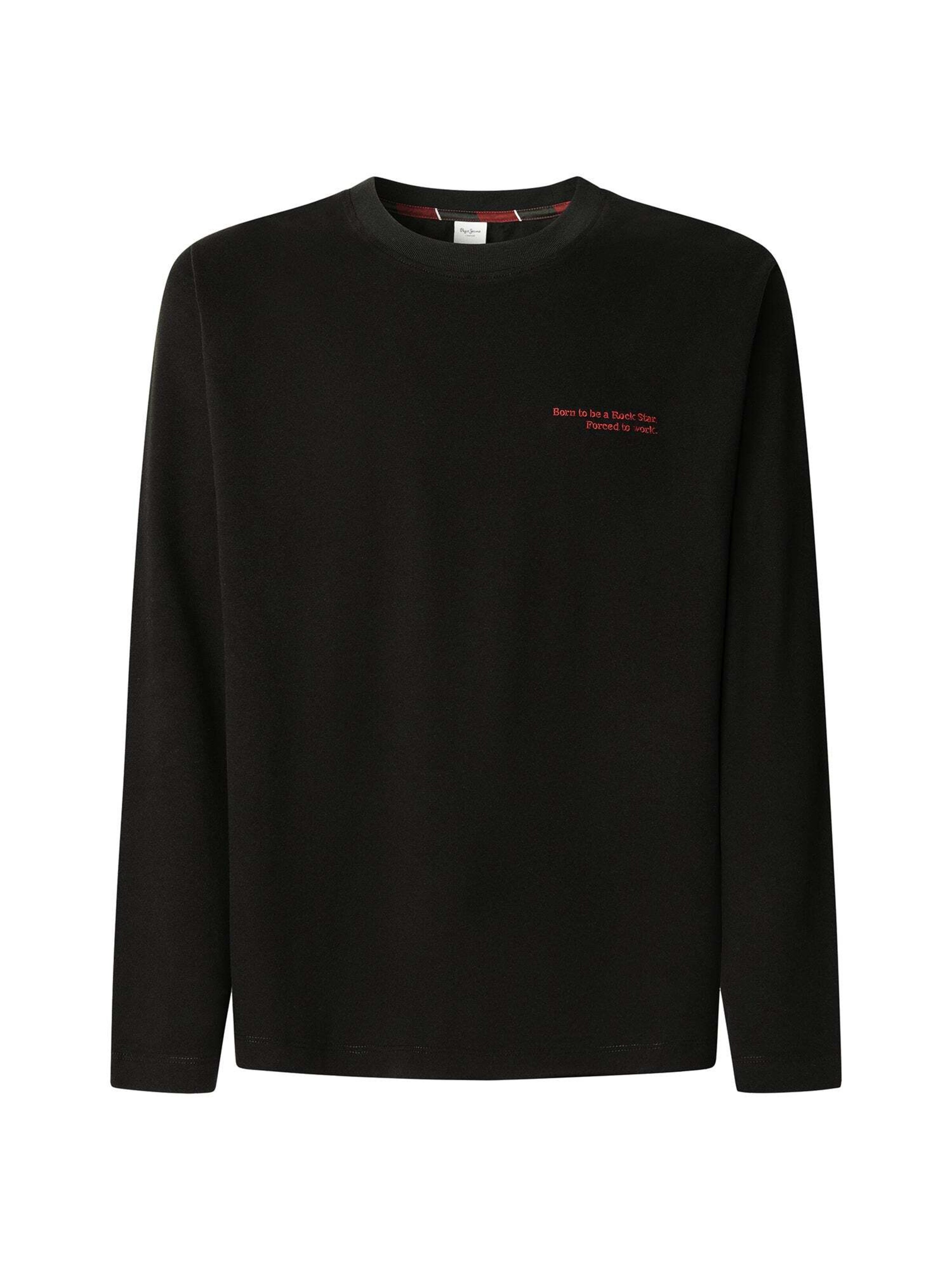 

Pepe Jeans Футболка 'SOMER LS' в черном цвете