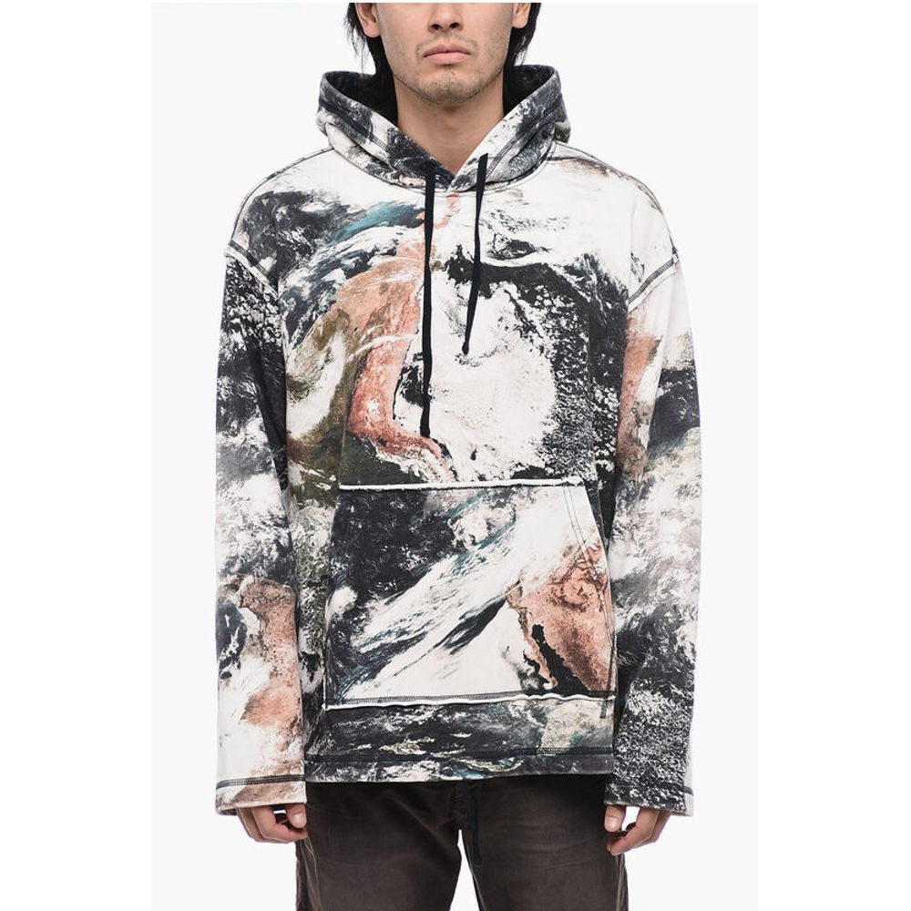 

Разноцветная толстовка S-PAY-HOOD.L1 свободного кроя Diesel, Multicolor