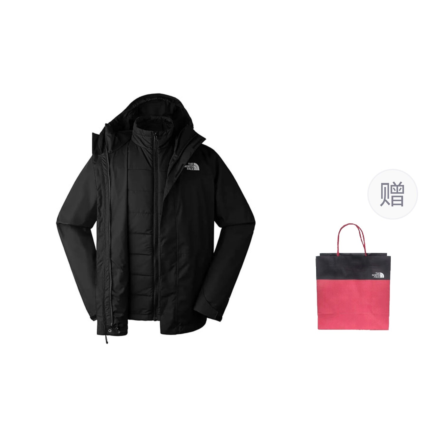 

Ветровка мужская Черный Подарочный Пакет The North Face