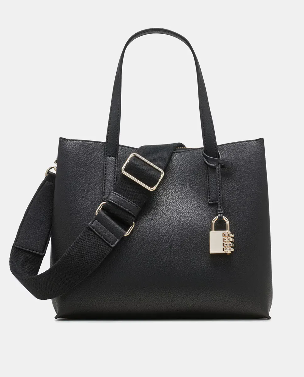 

Сумка DKNY FARAH с двойной ручкой и застежкой-молнией, черный